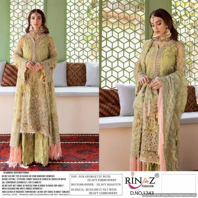 Rinaz Blockbuster Hitz 18 Georgette Festive Wear Heavy Pakistani Salwar Kameez Collection